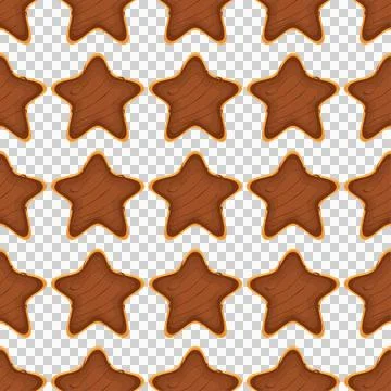 Pattern homemade cookie different taste in pastry biscuit Stock Illustration