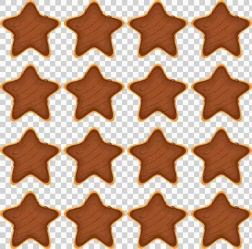 Pattern homemade cookie different taste in pastry biscuit Stock Illustration