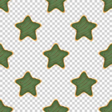 Pattern homemade cookie different taste in pastry biscuit Stock Illustration