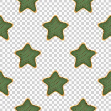 Pattern homemade cookie different taste in pastry biscuit Stock Illustration