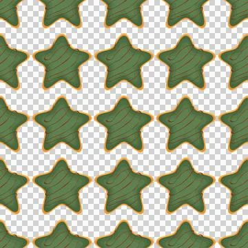 Pattern homemade cookie different taste in pastry biscuit Stock Illustration
