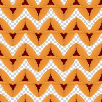 Pattern homemade cookie different taste in pastry biscuit Stock Illustration