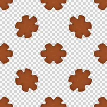 Pattern homemade cookie different taste in pastry biscuit Stock Illustration