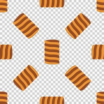 Pattern homemade cookie different taste in pastry biscuit Stockillustratie