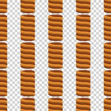 Pattern homemade cookie different taste in pastry biscuit Illustrazione stock