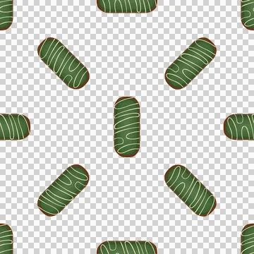 Pattern homemade cookie different taste in pastry biscuit Stock Illustration