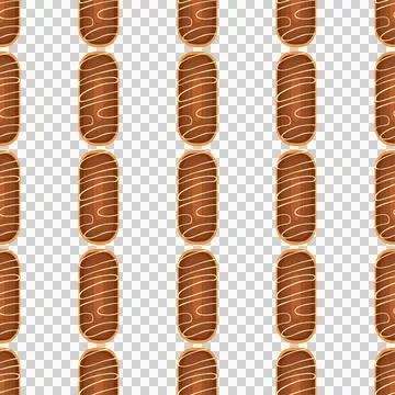 Pattern homemade cookie different taste in pastry biscuit Stock Illustration