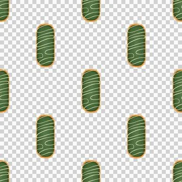 Pattern homemade cookie different taste in pastry biscuit Stock Illustration