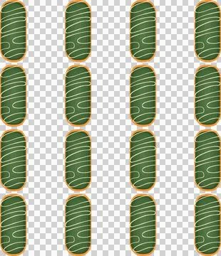Pattern homemade cookie different taste in pastry biscuit Stock Illustration
