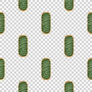Pattern homemade cookie different taste in pastry biscuit Stock Illustration