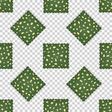 Pattern homemade cookie different taste in pastry biscuit Stock Illustration