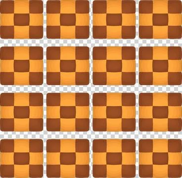 Pattern homemade cookie different taste in pastry biscuit Stock Illustration