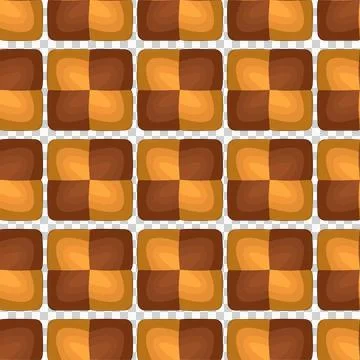 Pattern homemade cookie different taste in pastry biscuit Illustrazione stock