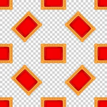 Pattern homemade cookie different taste in pastry biscuit Stock Illustration