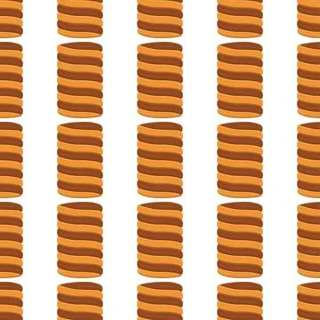 Pattern homemade cookie different taste in pastry biscuit Stock Illustration