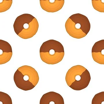 Pattern homemade cookie different taste in pastry biscuit Stock Illustration