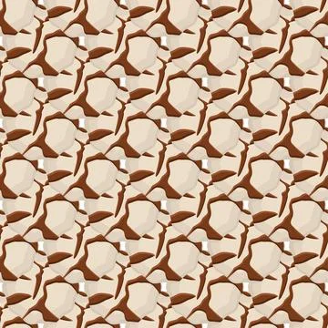 Pattern homemade cookie different taste in pastry biscuit Stockillustratie