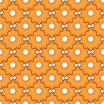 Pattern homemade cookie different taste in pastry biscuit Illustrazione stock