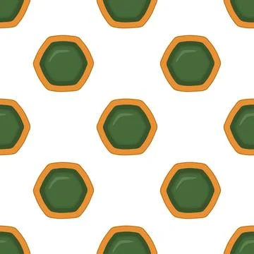 Pattern homemade cookie different taste in pastry biscuit Stock Illustration