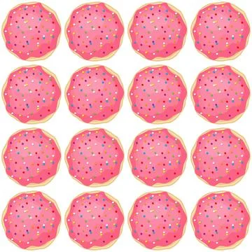 Pattern homemade cookie different taste in pastry biscuit Stock Illustration