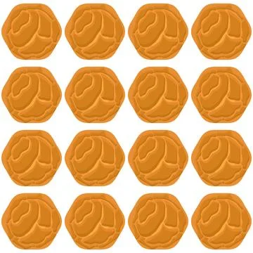 Pattern homemade cookie different taste in pastry biscuit Stock Illustration