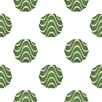 Pattern homemade cookie different taste in pastry biscuit Stock Illustration