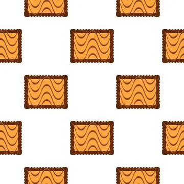 Pattern homemade cookie different taste in pastry biscuit Stock Illustration