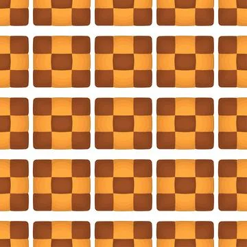 Pattern homemade cookie different taste in pastry biscuit Illustrazione stock