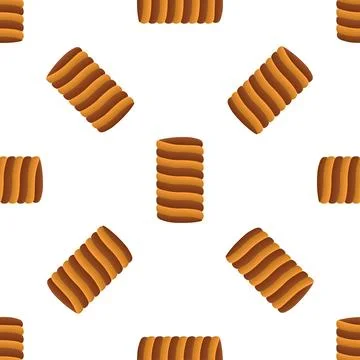 Pattern homemade cookie different taste in pastry biscuit Stock Illustration