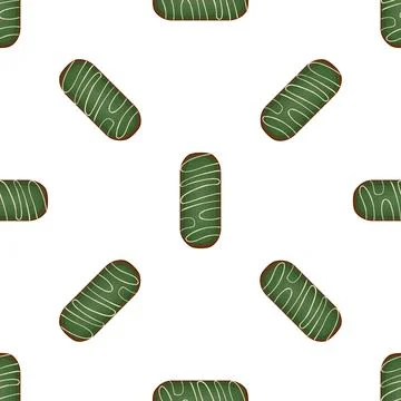 Pattern homemade cookie different taste in pastry biscuit Stock Illustration