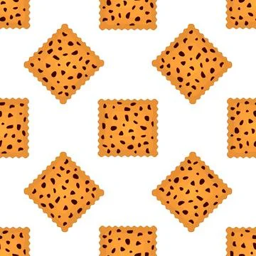 Pattern homemade cookie different taste in pastry biscuit Stock Illustration