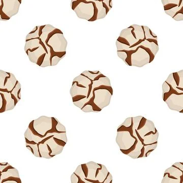 Pattern homemade cookie different taste in pastry biscuit Stock Illustration