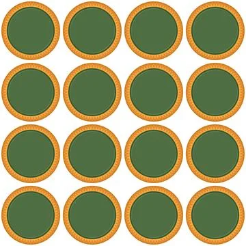 Pattern homemade cookie different taste in pastry biscuit Stock Illustration