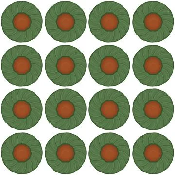 Pattern homemade cookie different taste in pastry biscuit Stock Illustration