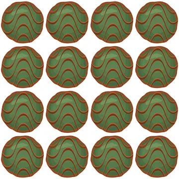 Pattern homemade cookie different taste in pastry biscuit Illustrazione stock