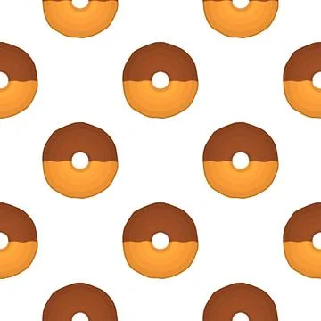 Pattern homemade cookie different taste in pastry biscuit Stock Illustration