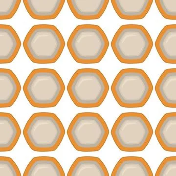 Pattern homemade cookie different taste in pastry biscuit Stock Illustration