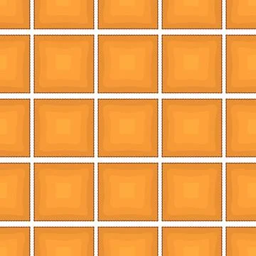 Pattern homemade cookie different taste in pastry biscuit Stock Illustration