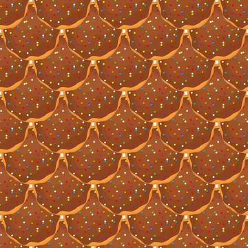 Pattern homemade cookie different taste in pastry biscuit Illustrazione stock