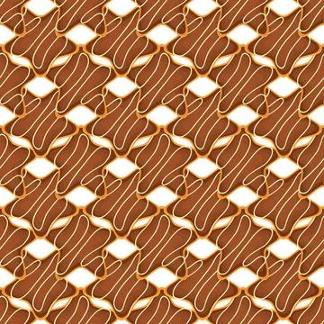 Pattern homemade cookie different taste in pastry biscuit Stock Illustration