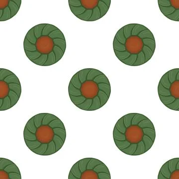 Pattern homemade cookie different taste in pastry biscuit Stock Illustration