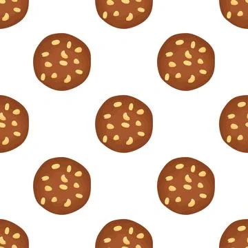 Pattern homemade cookie different taste in pastry biscuit Illustrazione stock