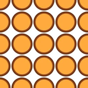 Pattern homemade cookie different taste in pastry biscuit Stock Illustration