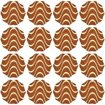 Pattern homemade cookie different taste in pastry biscuit Stock Illustration