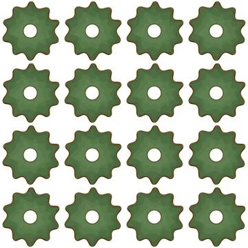 Pattern homemade cookie different taste in pastry biscuit Stock Illustration