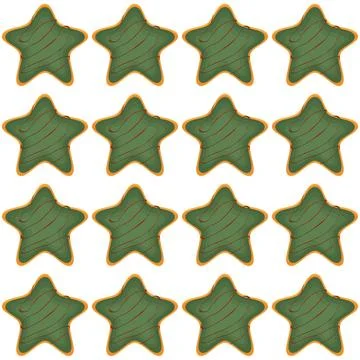 Pattern homemade cookie different taste in pastry biscuit Stock Illustration