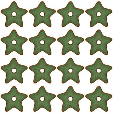 Pattern homemade cookie different taste in pastry biscuit Stock Illustration