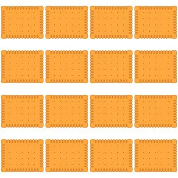 Pattern homemade cookie different taste in pastry biscuit Stock Illustration