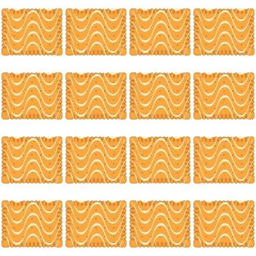 Pattern homemade cookie different taste in pastry biscuit Stock Illustration