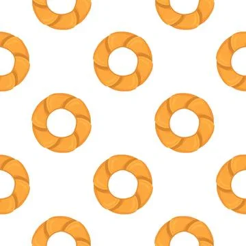 Pattern homemade cookie different taste in pastry biscuit Stock Illustration